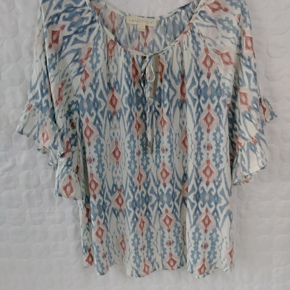 Love Stitch Blouse SZ L